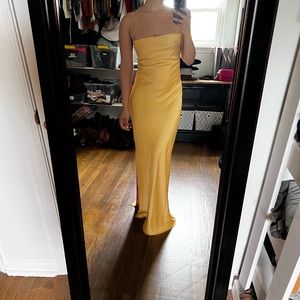 NWT Meshki Sydney Gold Dress